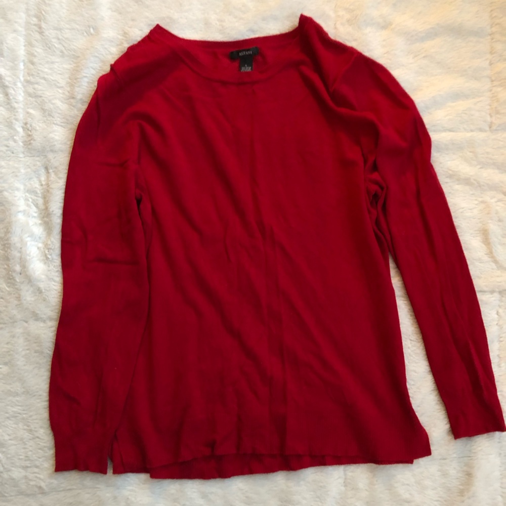 Alfani Red Crewneck Sweater